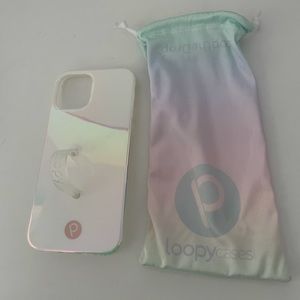 iPhone 12Pro Loopy Case-Pearl | Iridescent/ Righty